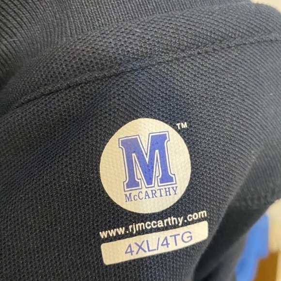 Mccarthy school uniform 4XL long sleeve polo blue - Picture 6 of 7